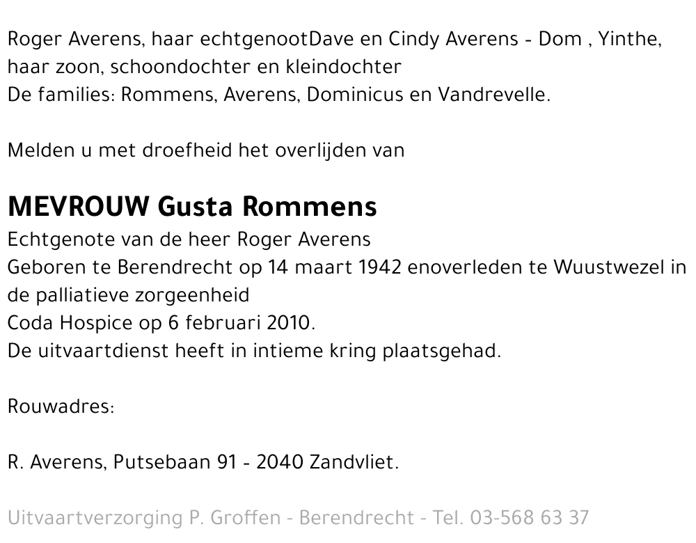 Gusta Rommens