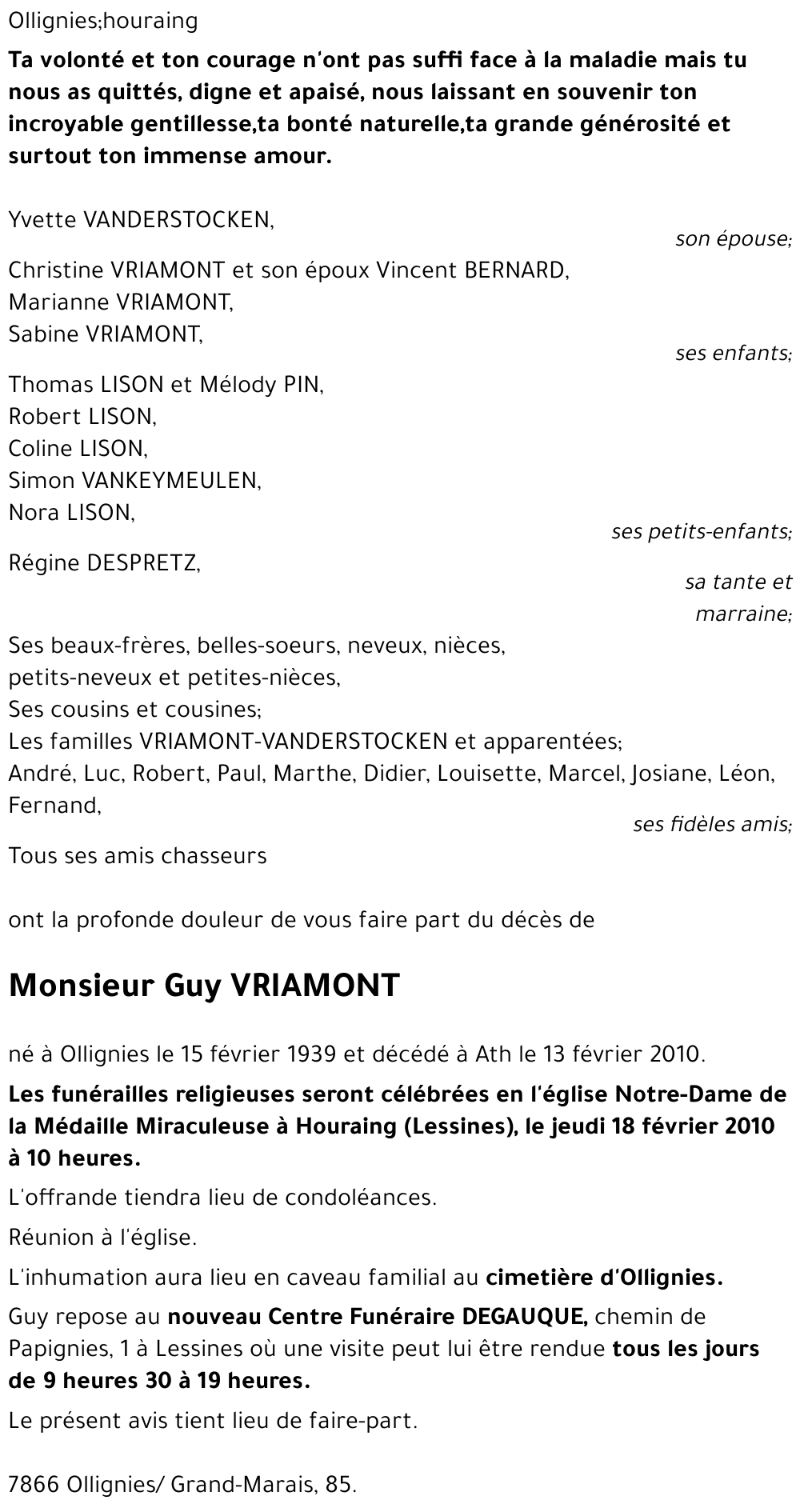 Guy VRIAMONT