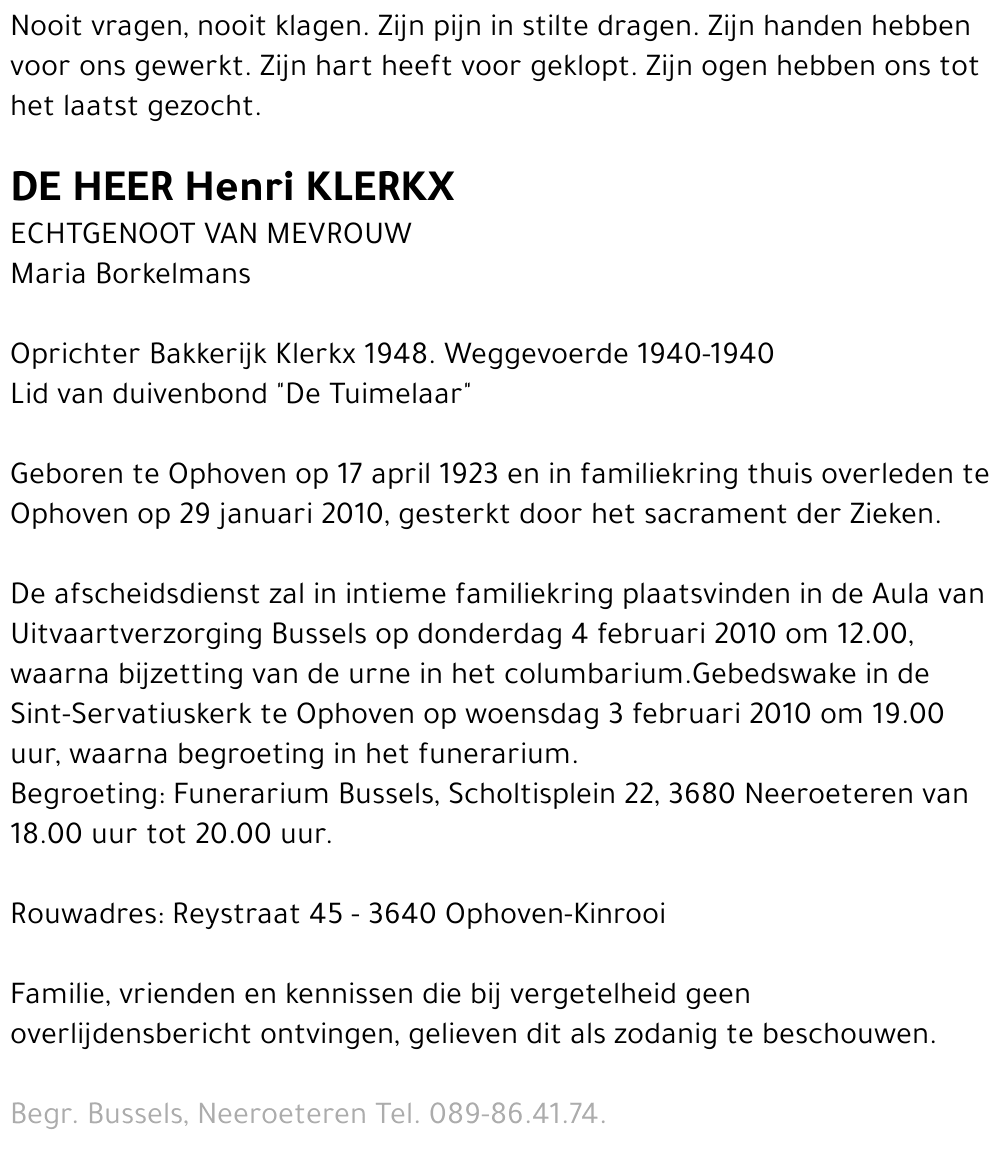 Henri Klerkx