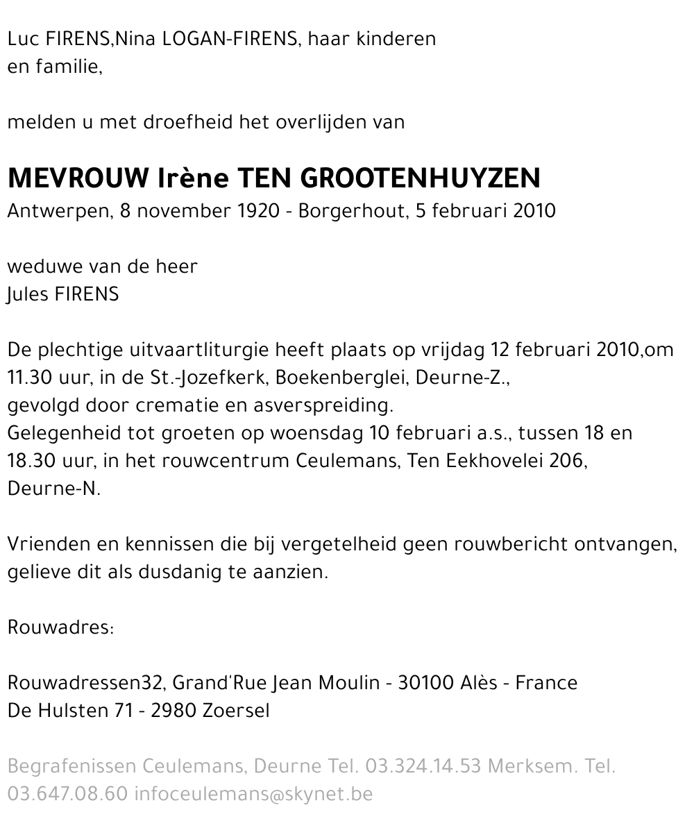 Irène Ten Grootenhuyzen