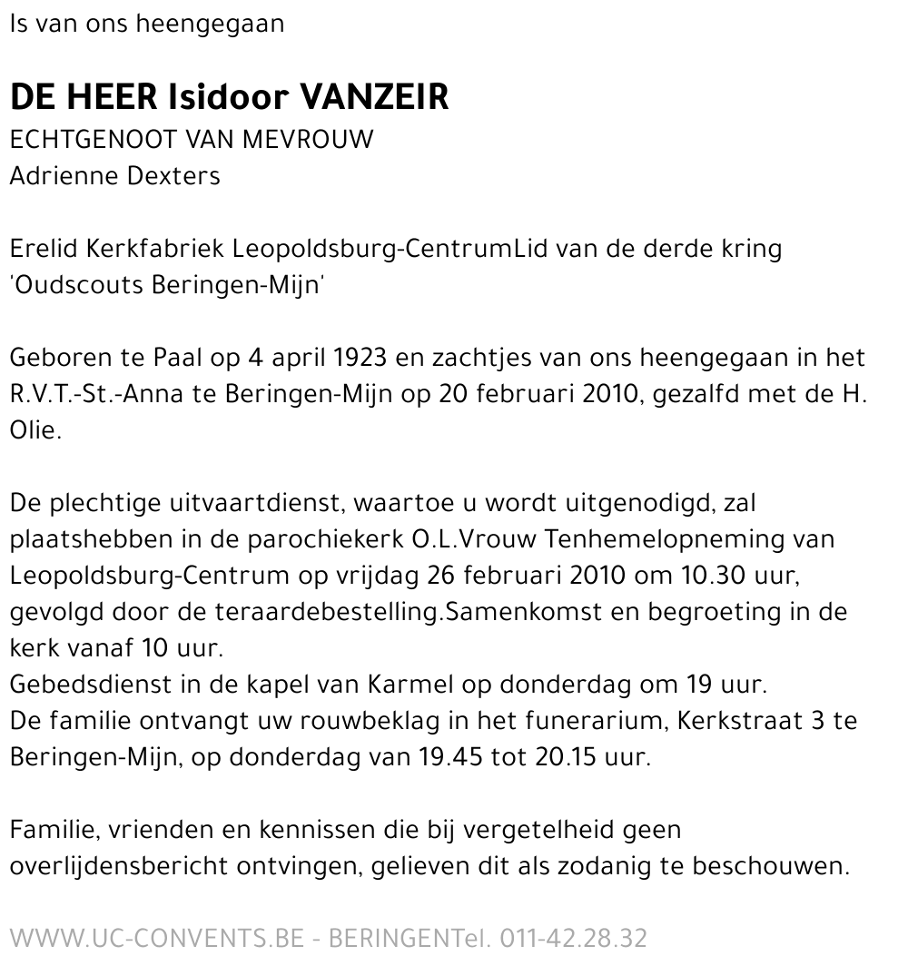 Isidoor Vanzeir