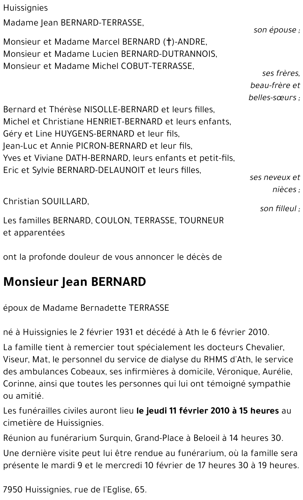 Jean BERNARD