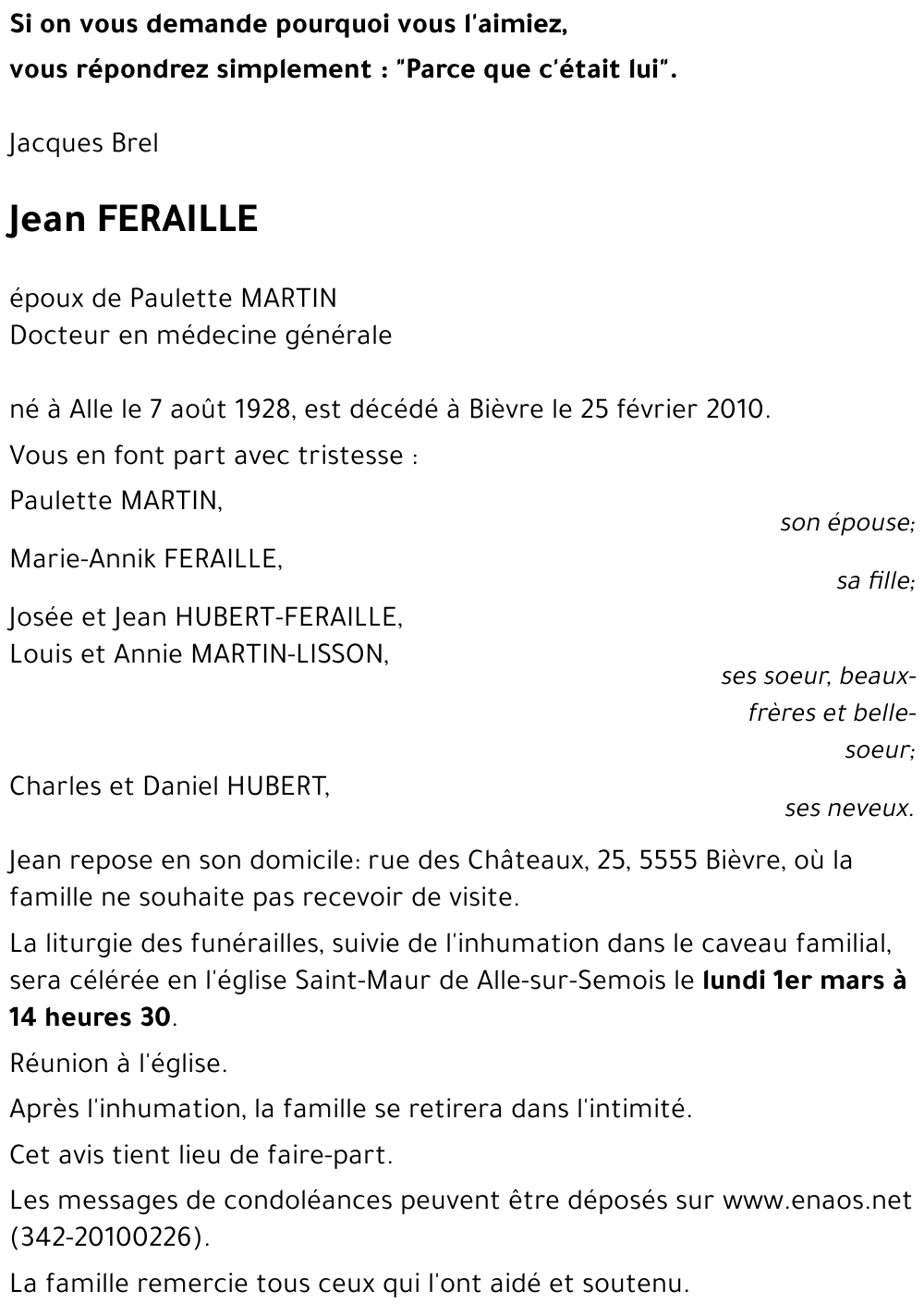 Jean FERAILLE