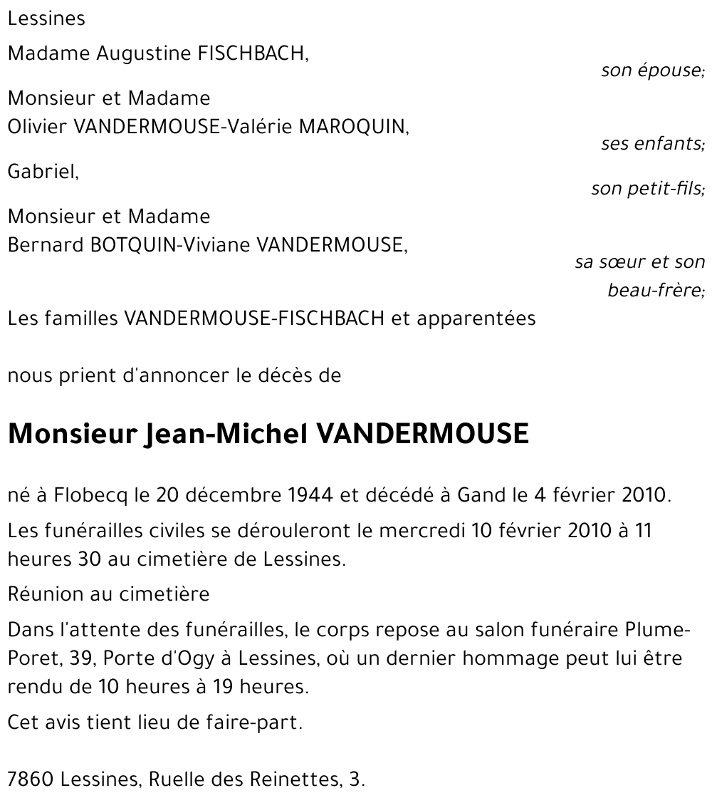 Jean-Michel VANDERMOUSE
