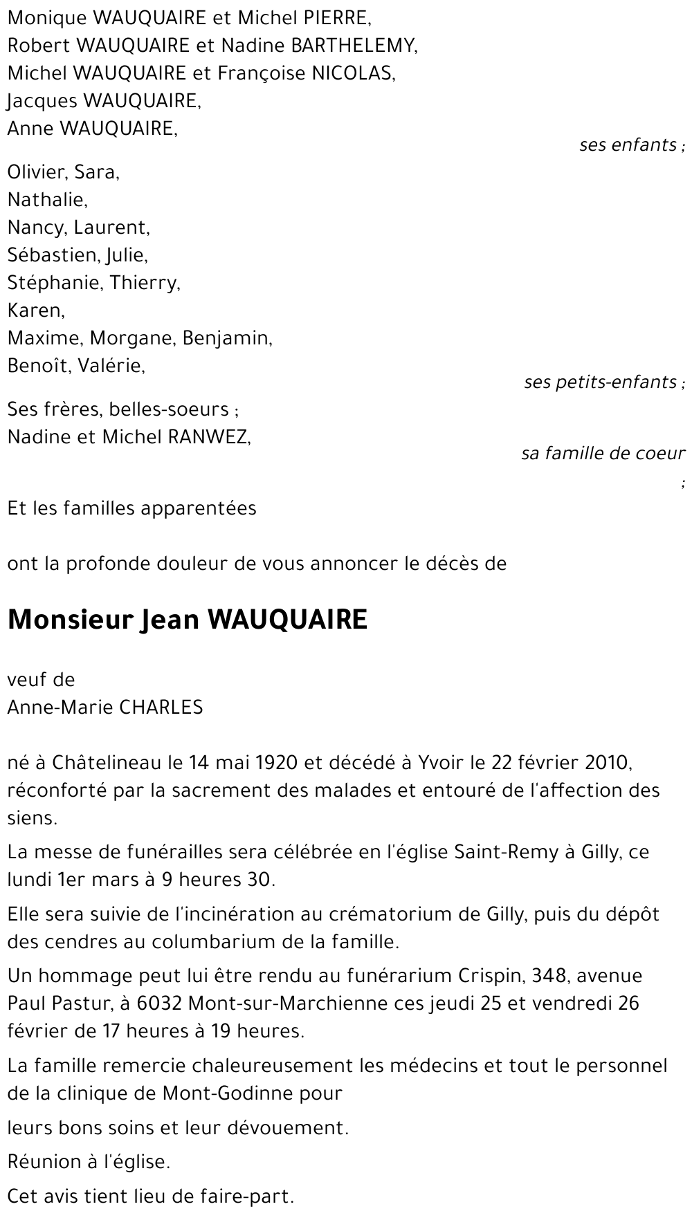 Jean WAUQUAIRE