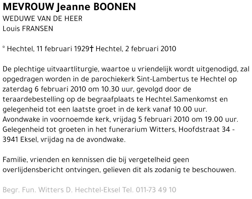 Jeanne Boonen
