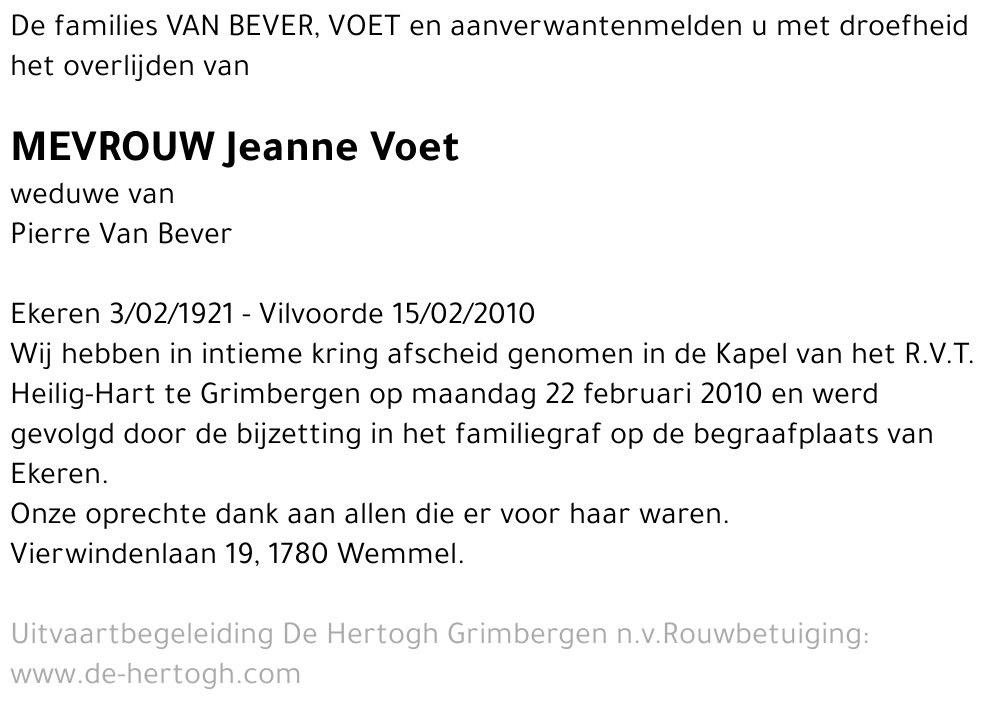 Jeanne Voet