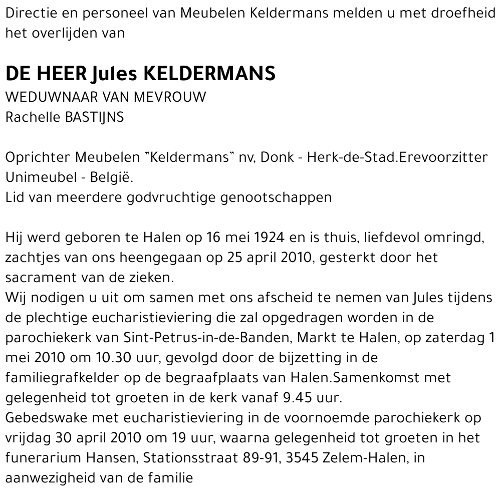 Jules KELDERMANS