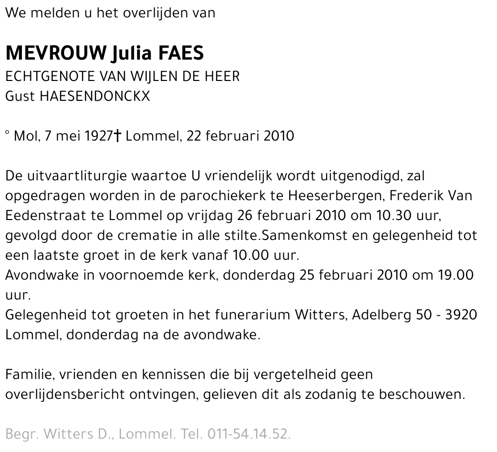 Julia Faes