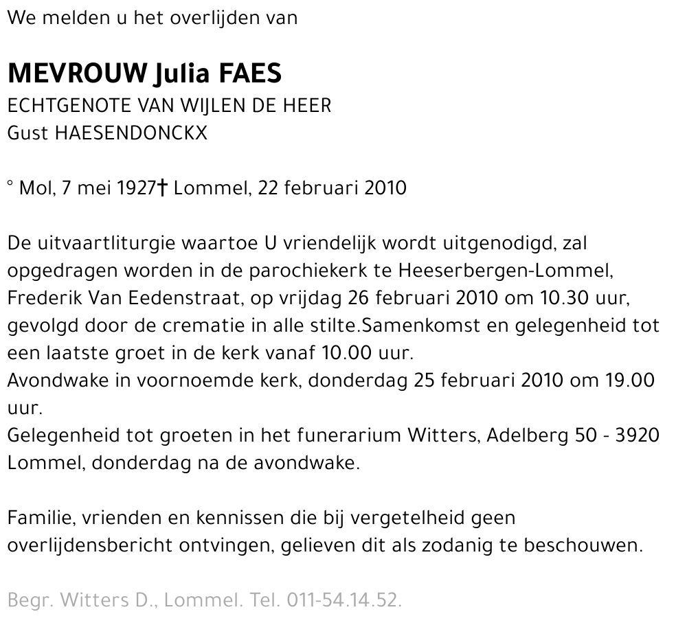 Julia Faes