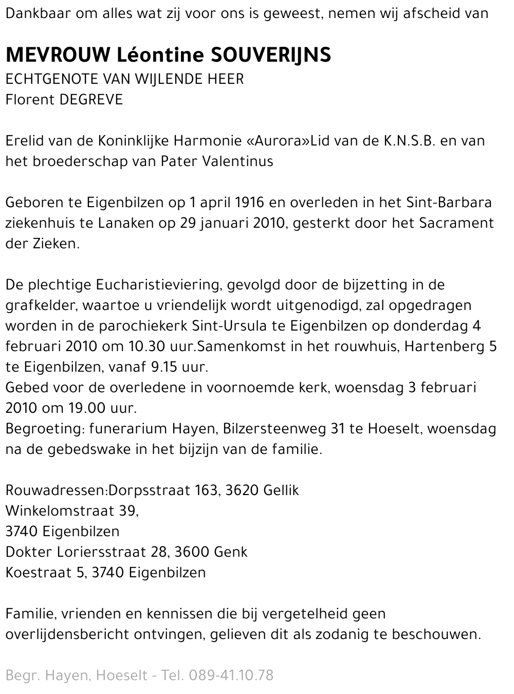 Léontine Souverijns