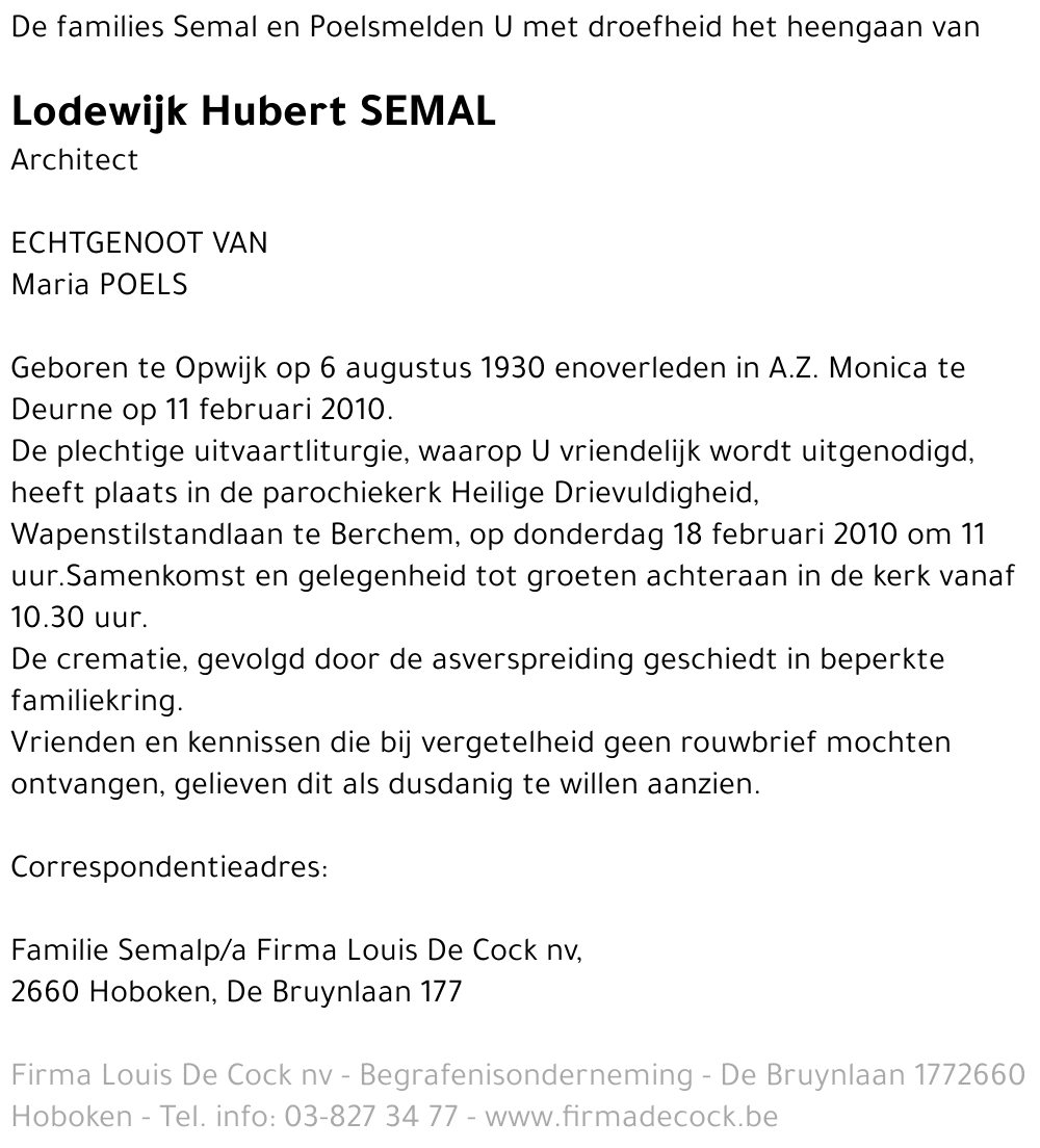 Lodewijk Hubert Semal