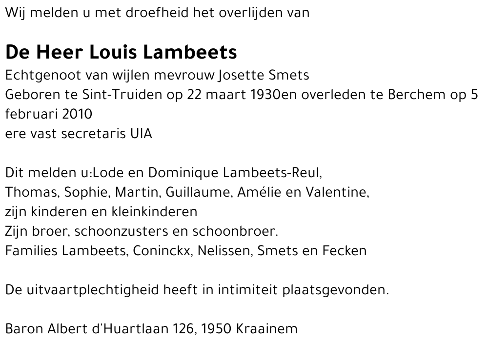 Louis Lambeets