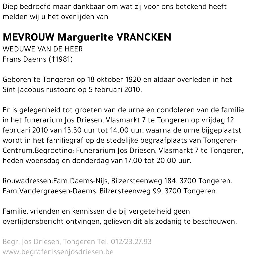 Marguerite Vrancken