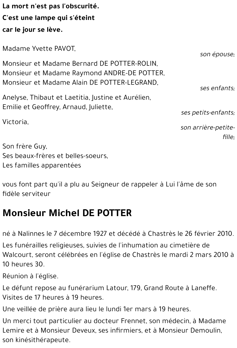 Michel DE POTTER