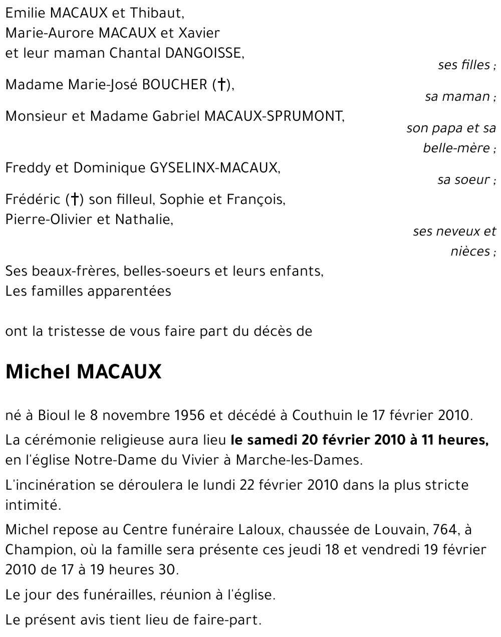 Michel MACAUX