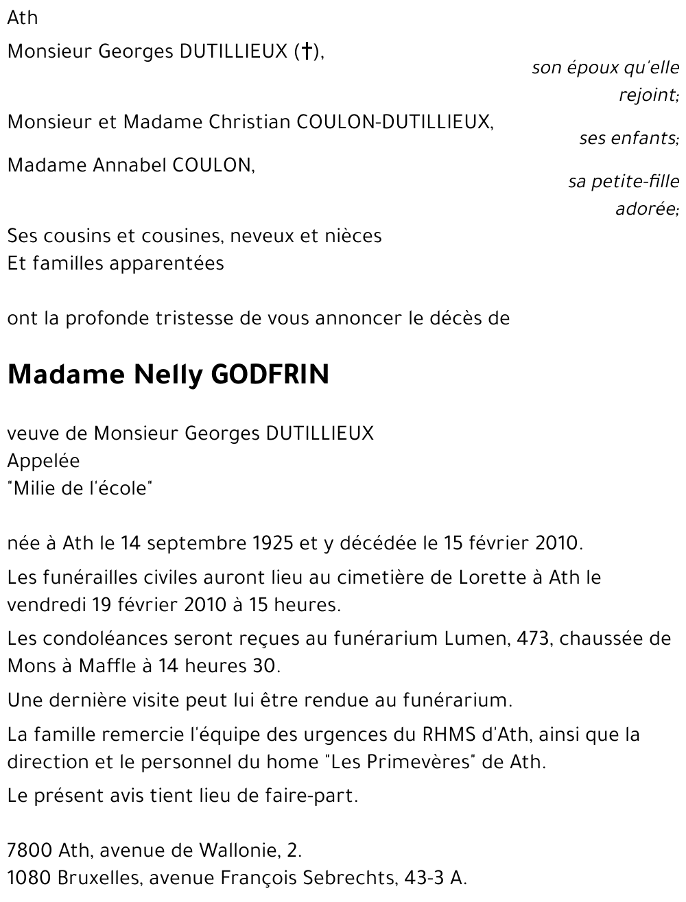 Nelly GODFRIN