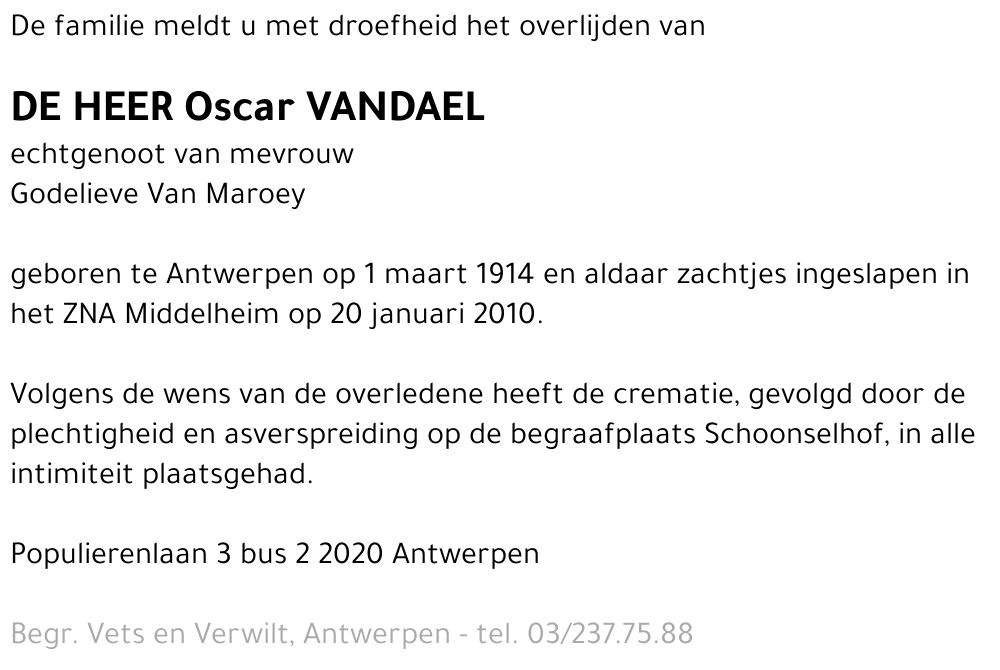 Oscar Vandael