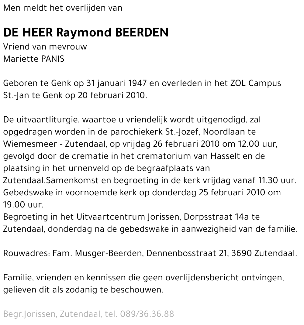 Raymond Beerden