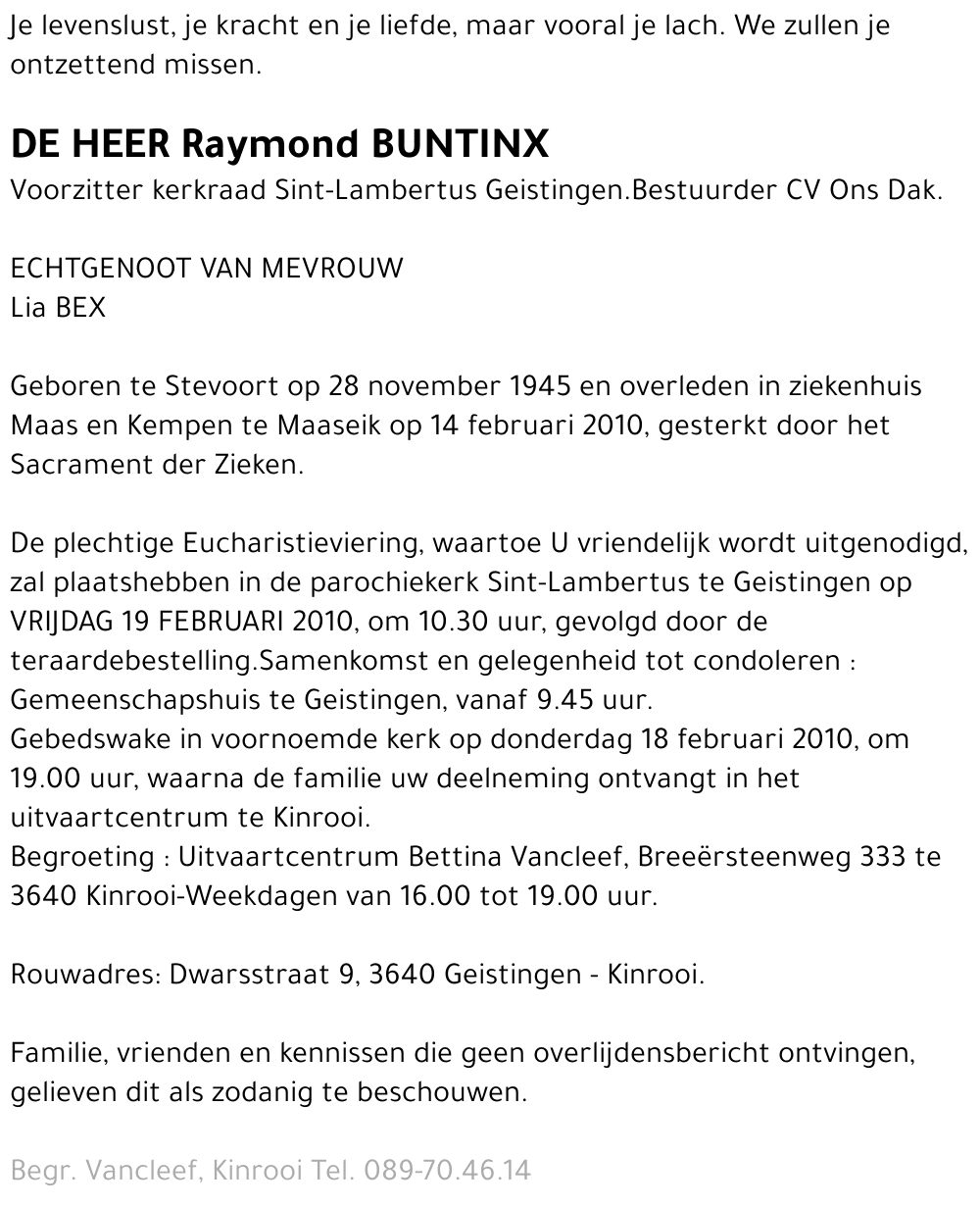 Raymond Buntinx