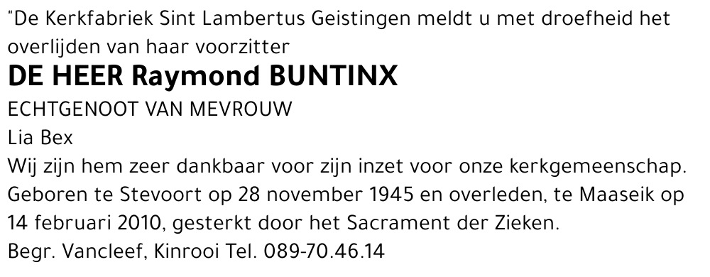 Raymond Buntinx