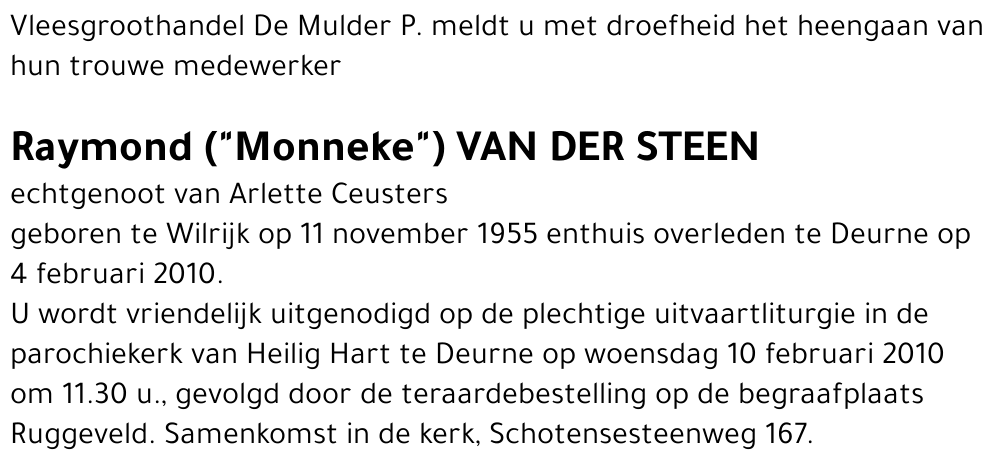 Raymond Van der Steen