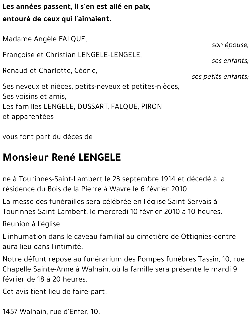 René LENGELE