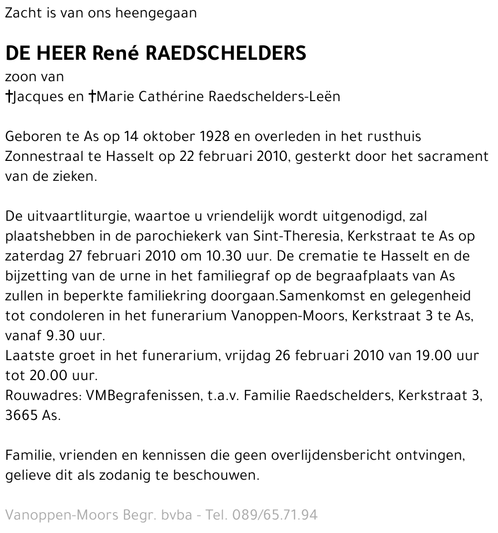 René Raedschelders