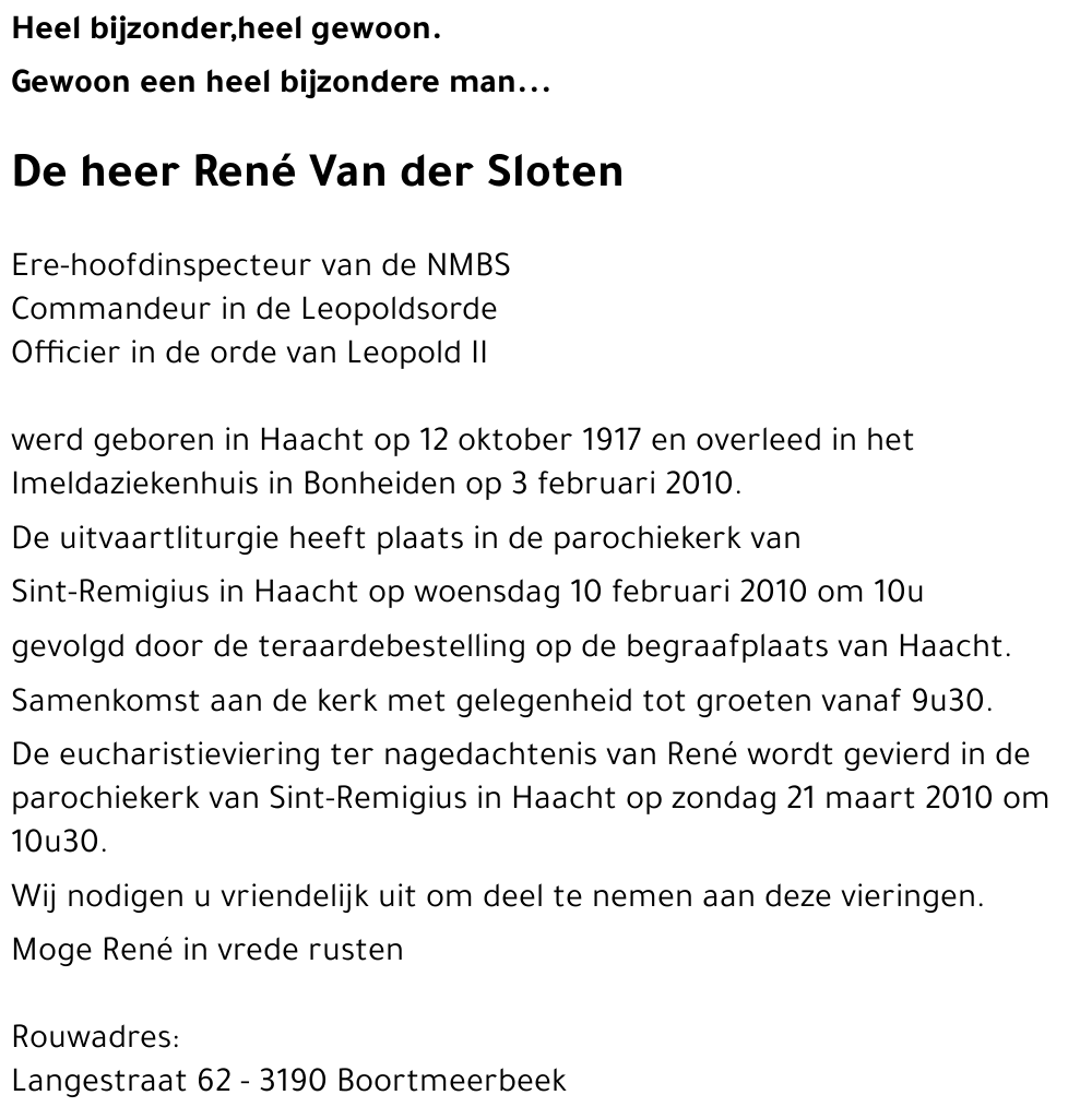 René Van der Sloten