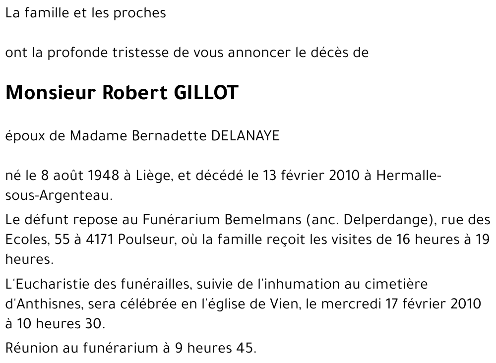 Robert Gillot