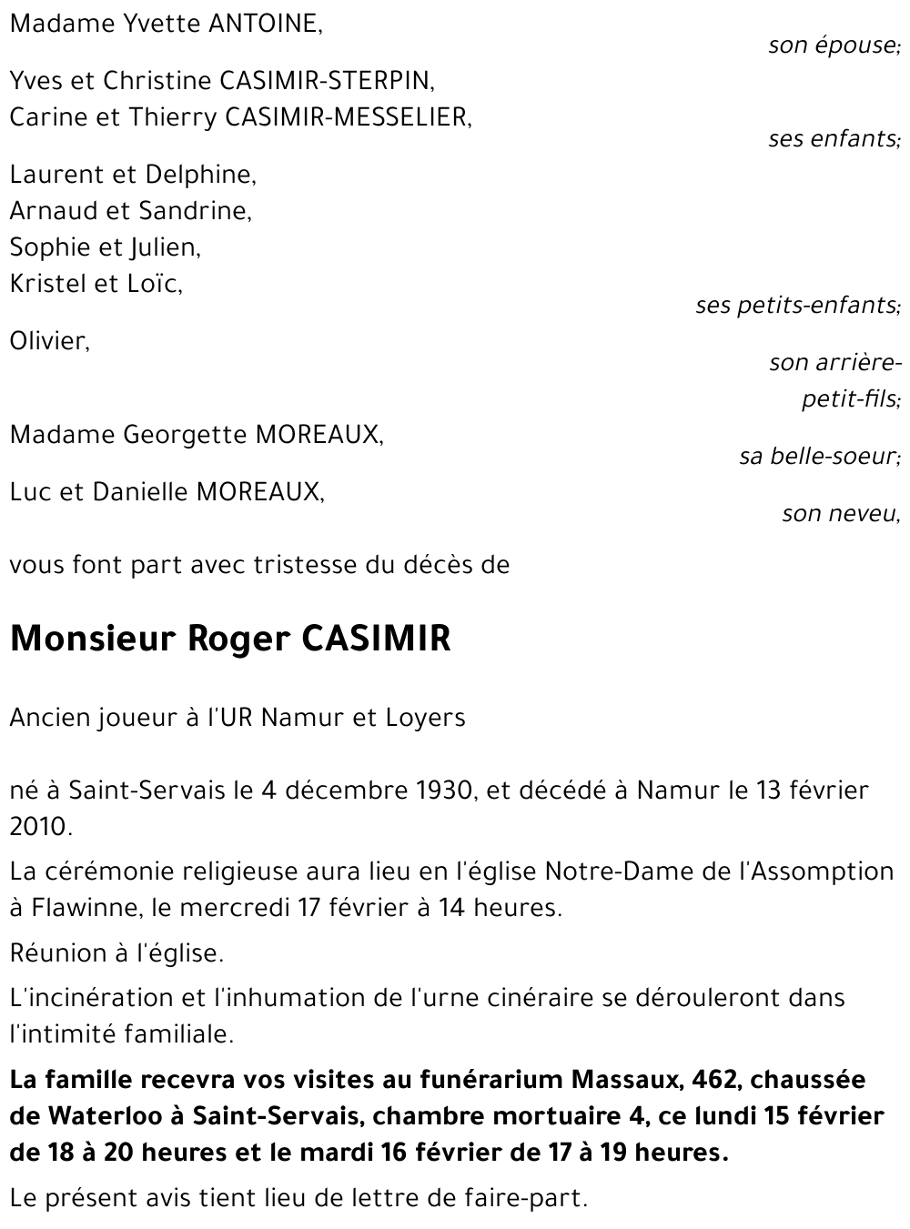 Roger CASIMIR