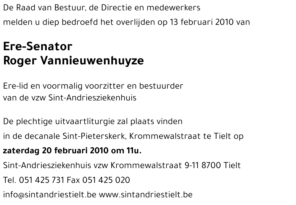 Roger Vannieuwenhuyze