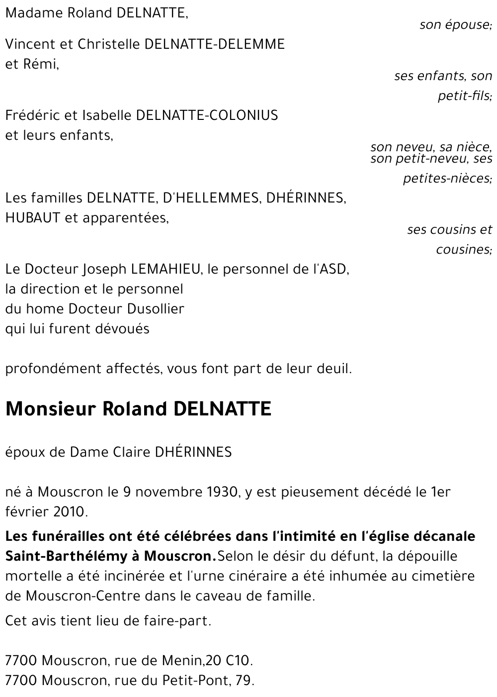 Roland DELNATTE