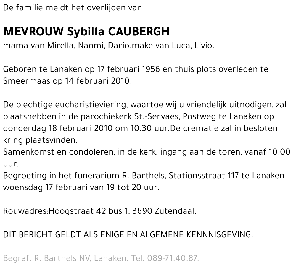 Sybilla Caubergh