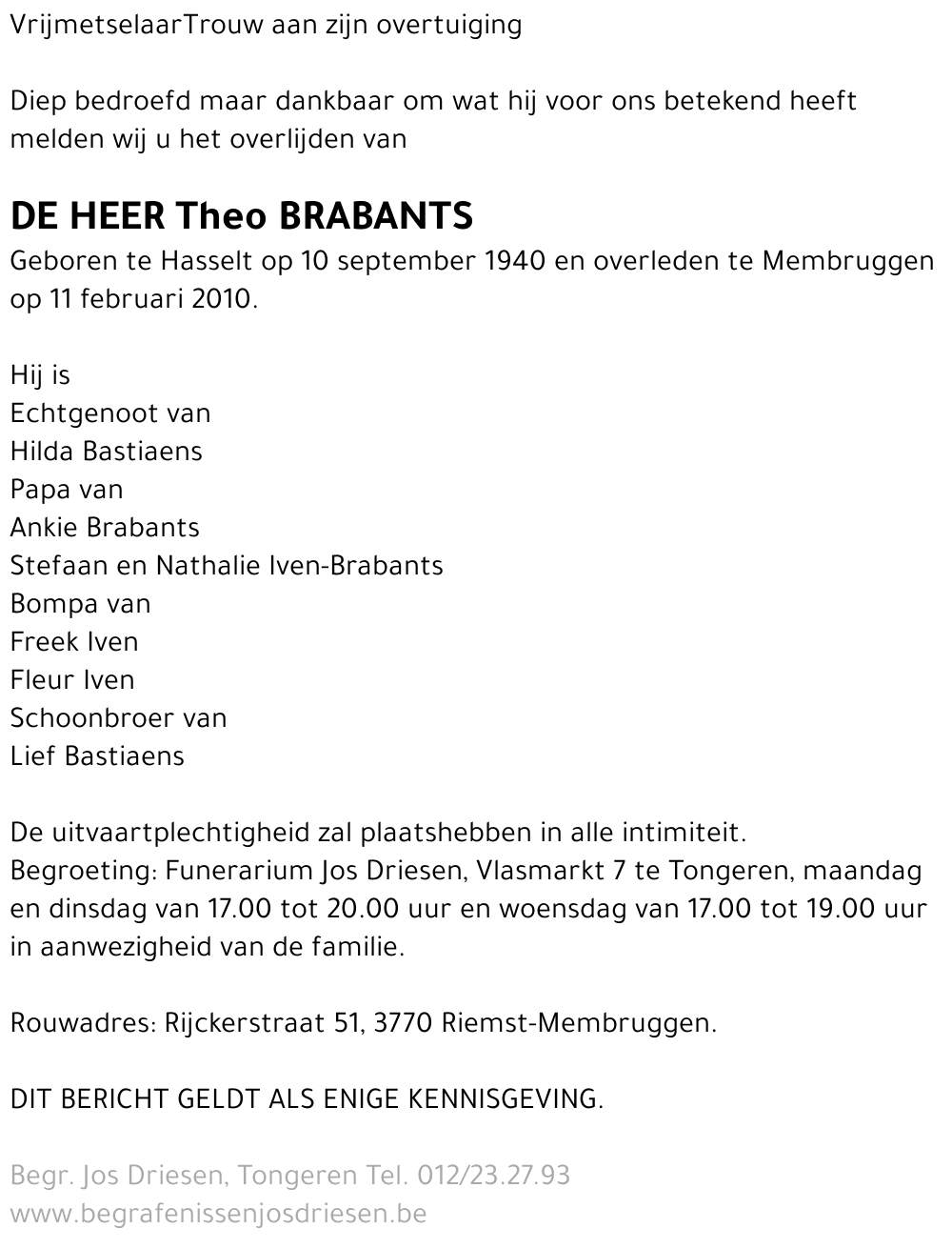 Theo Brabants