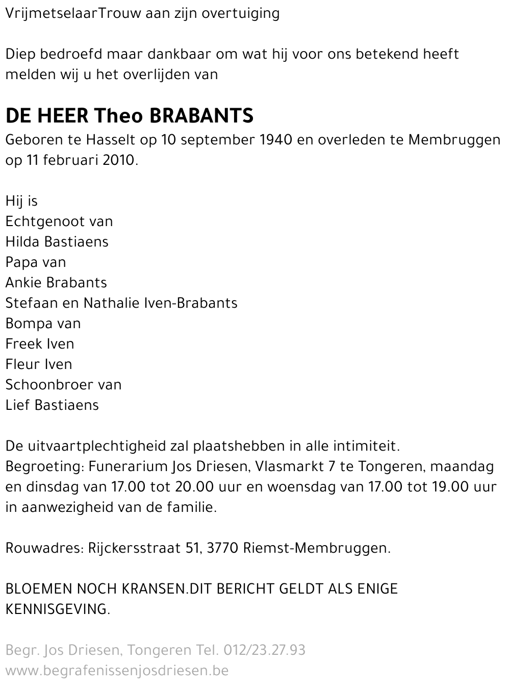 Theo Brabants