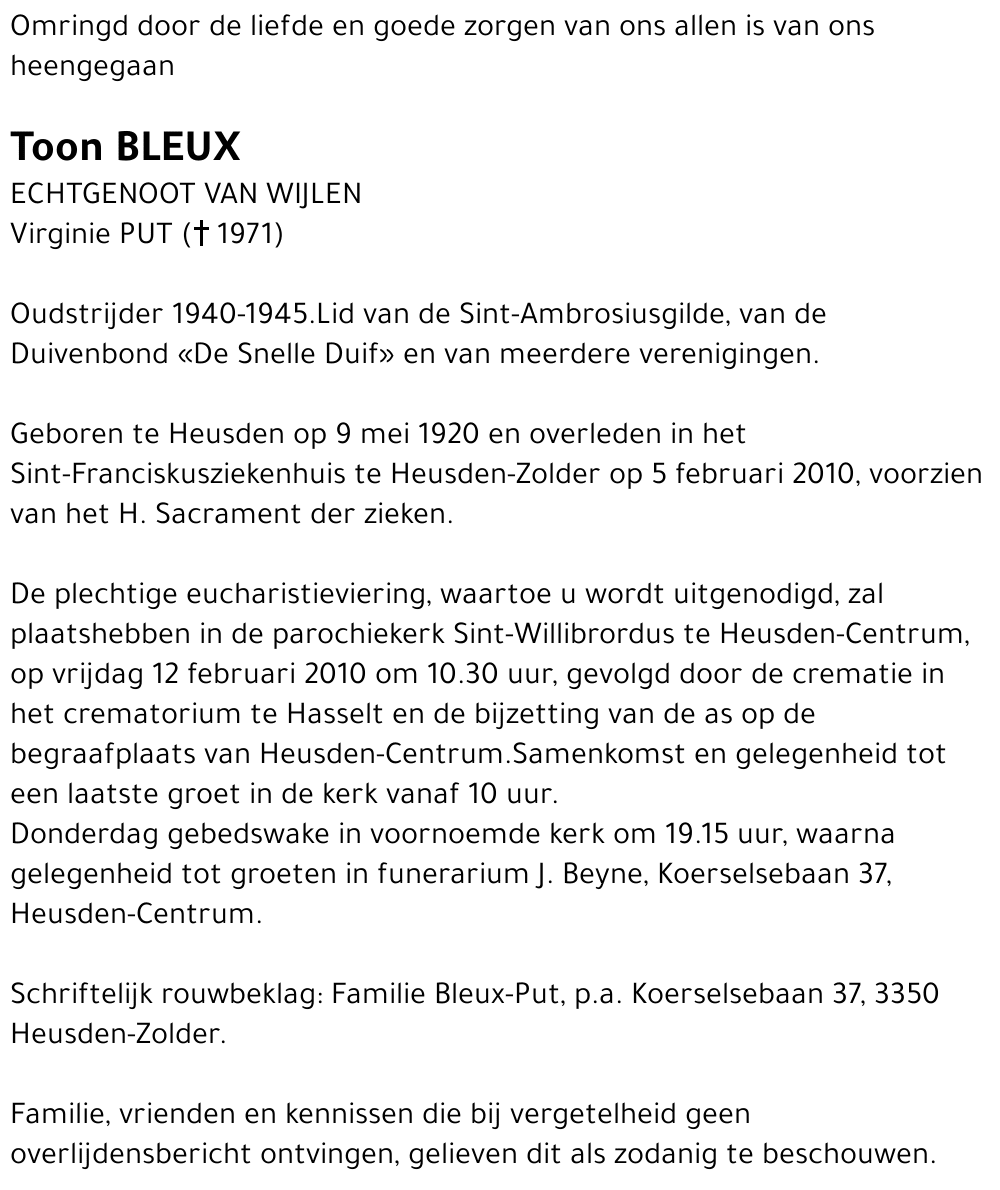 Toon Bleux