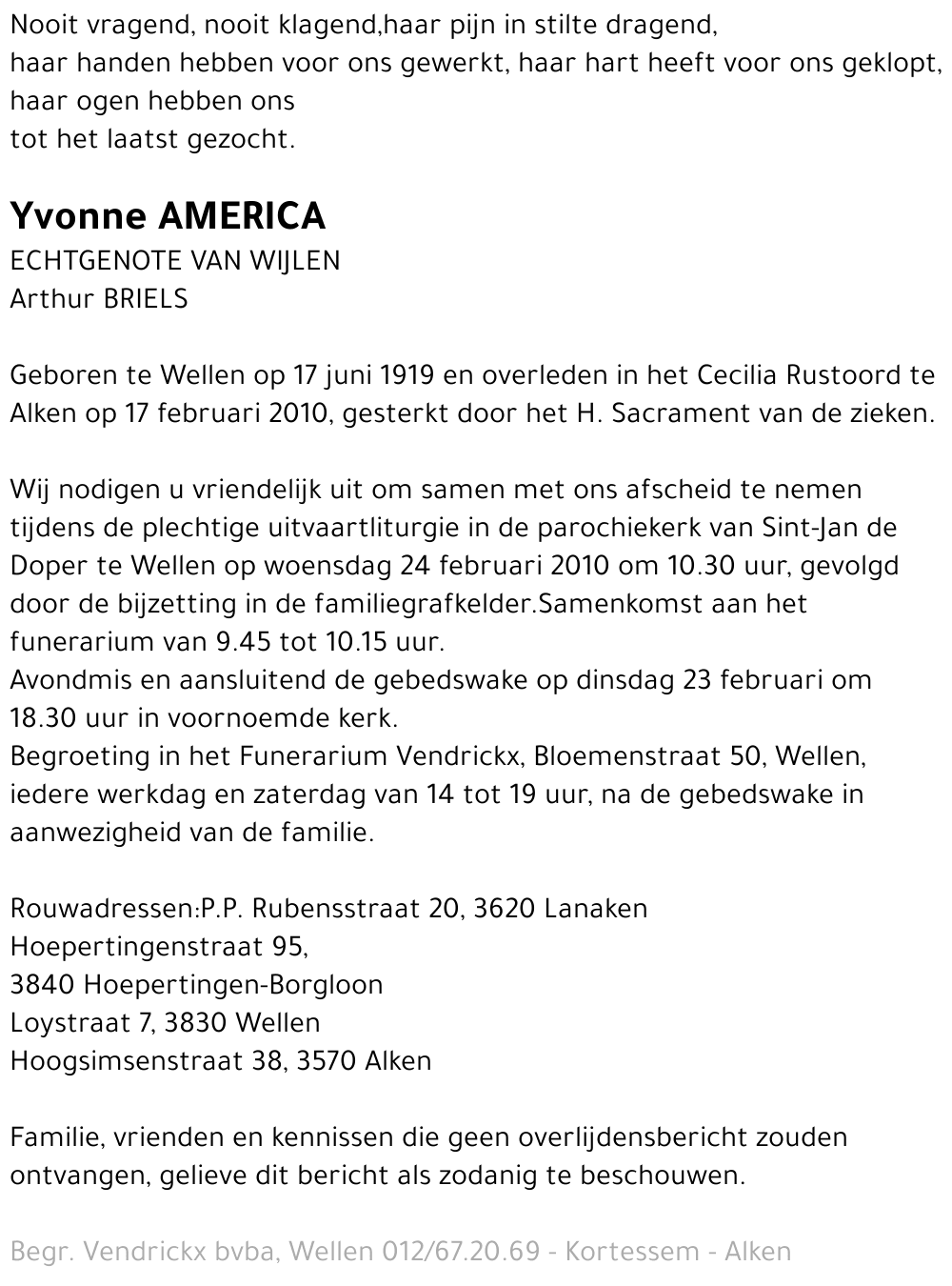 Yvonne America
