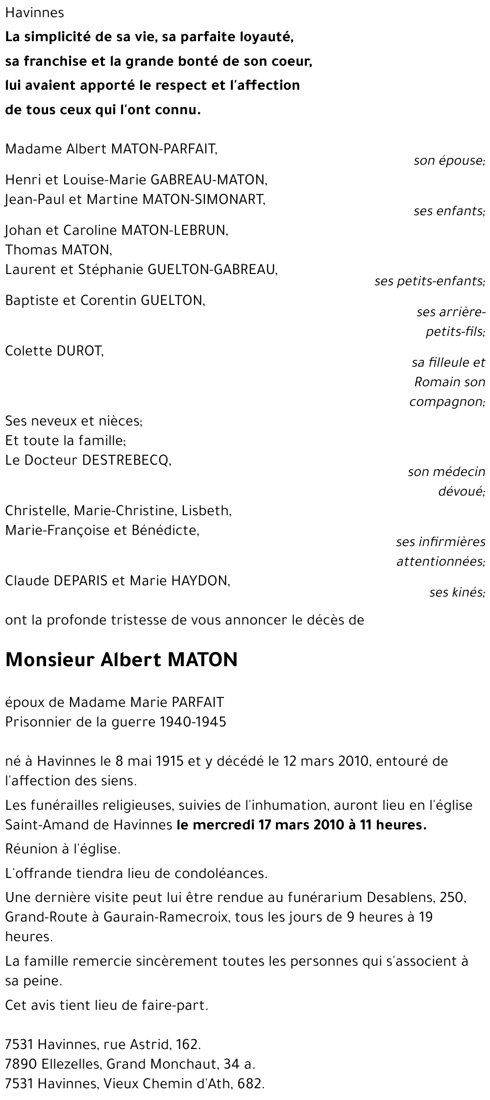 Albert MATON