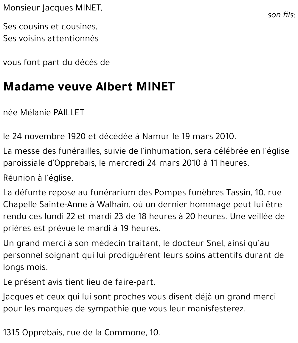 Albert MINET