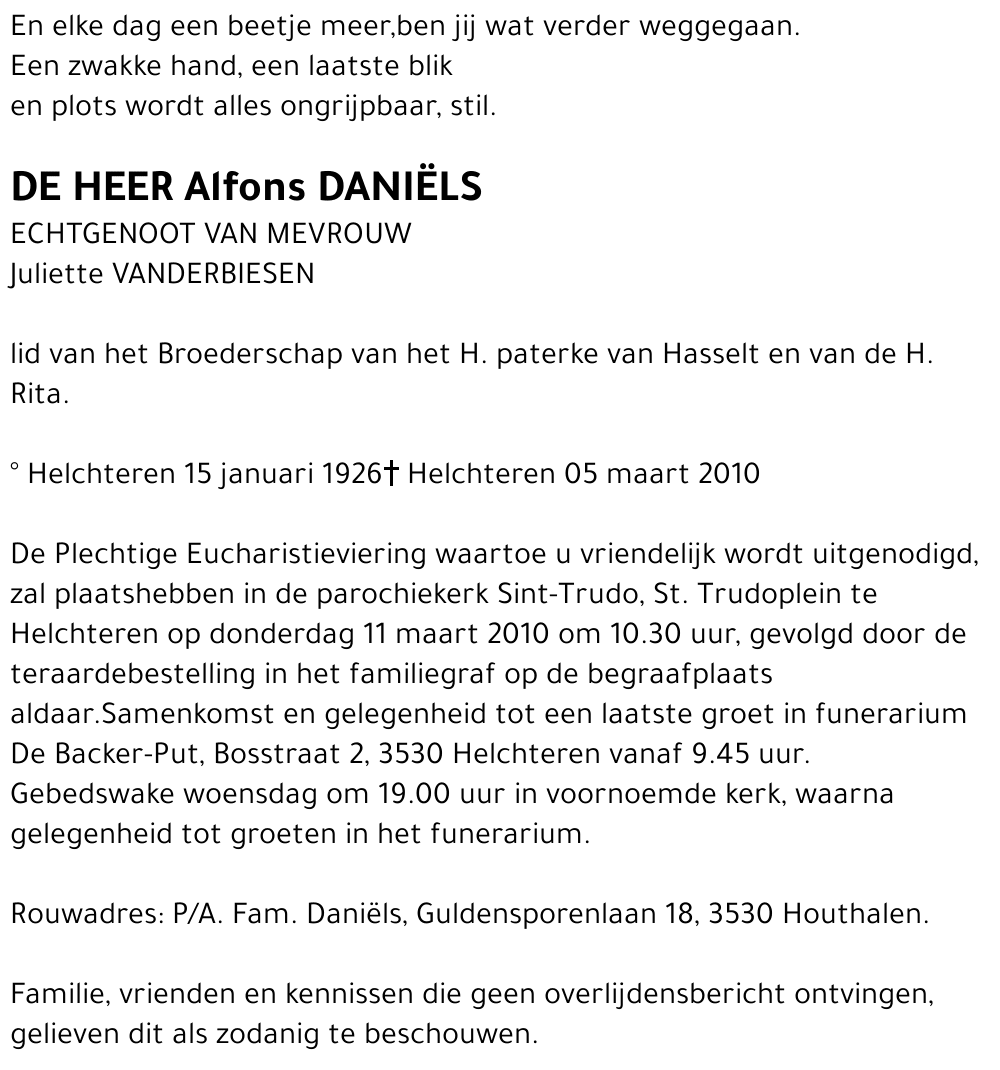 Alfons DANIËLS