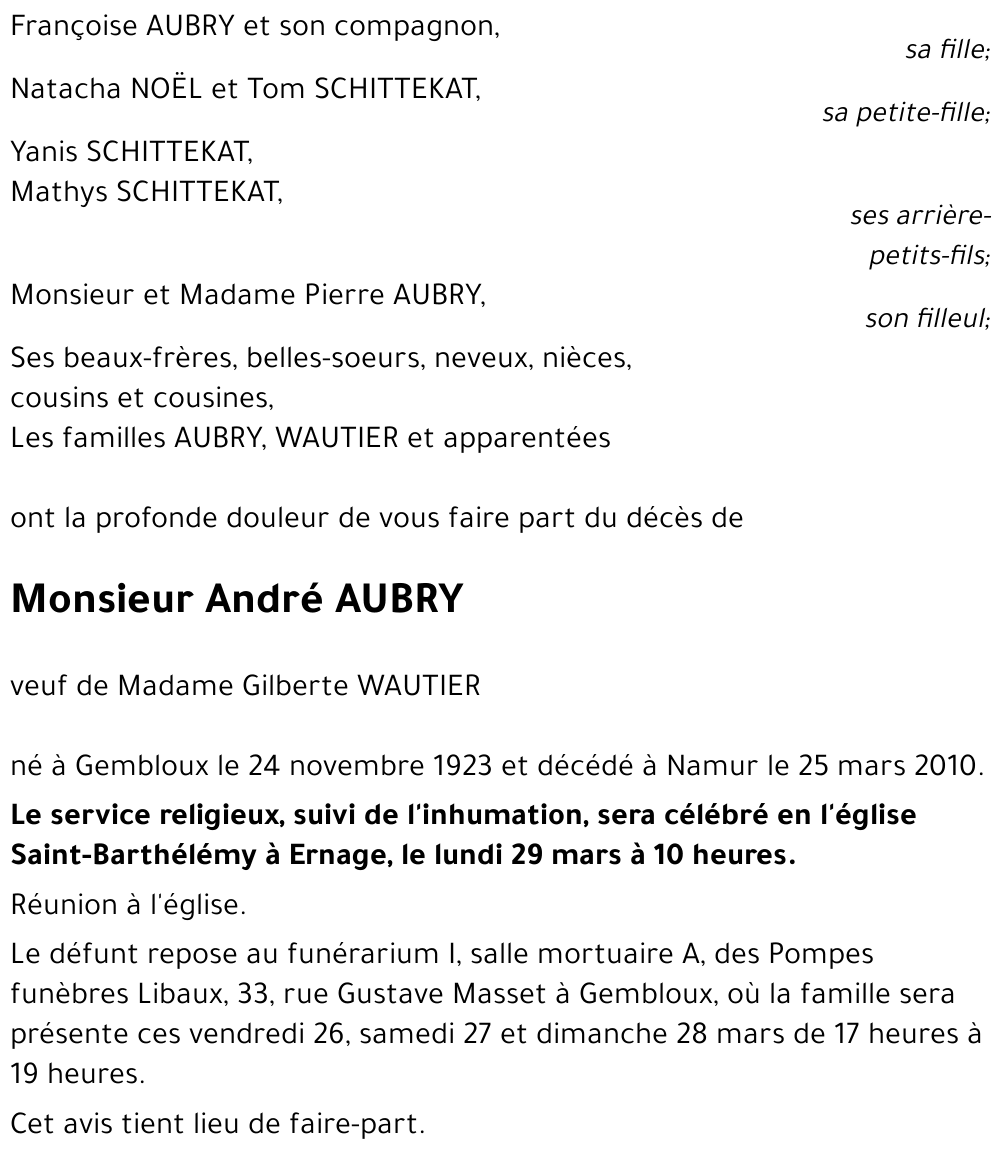 André AUBRY