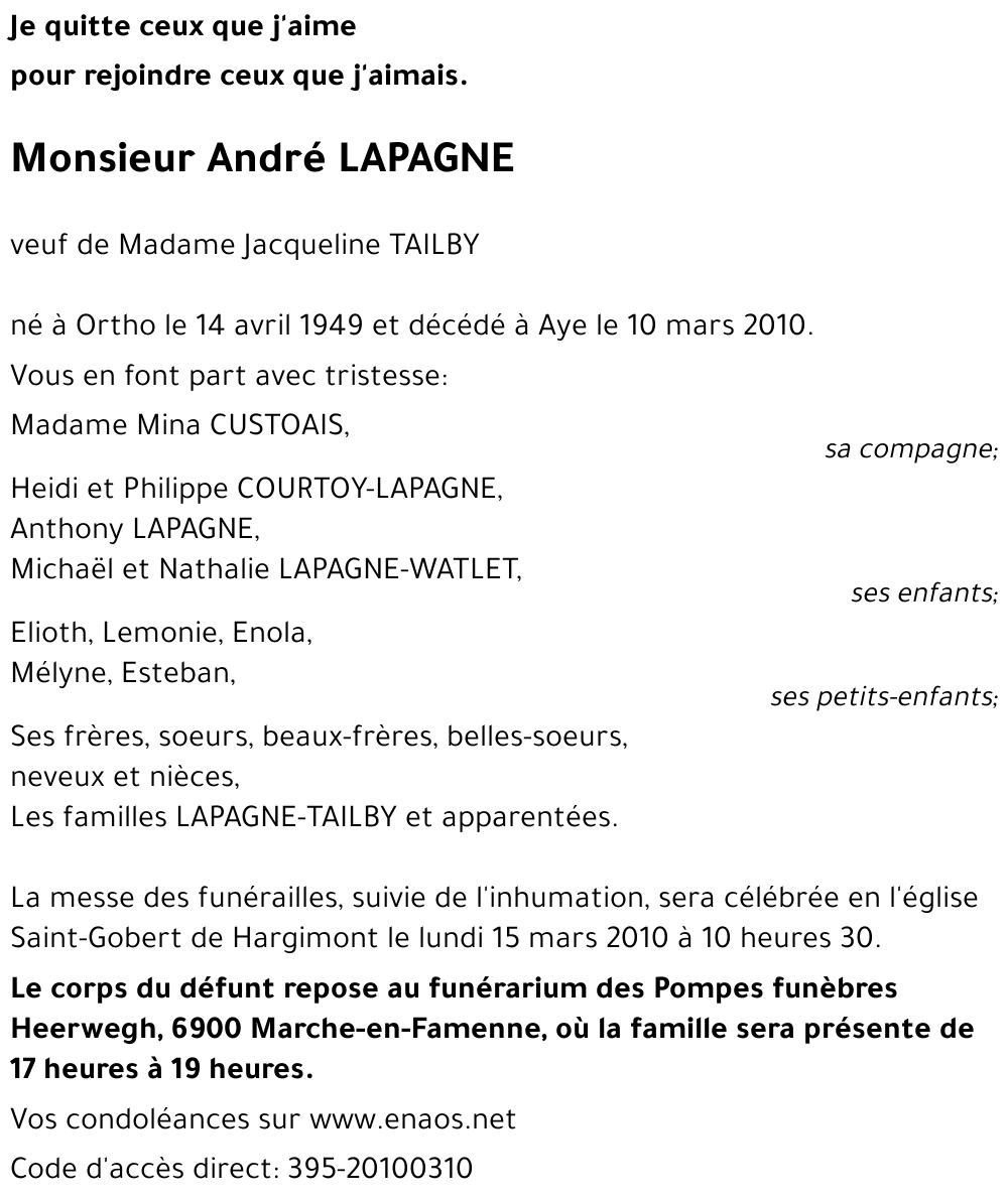 André LAPAGNE