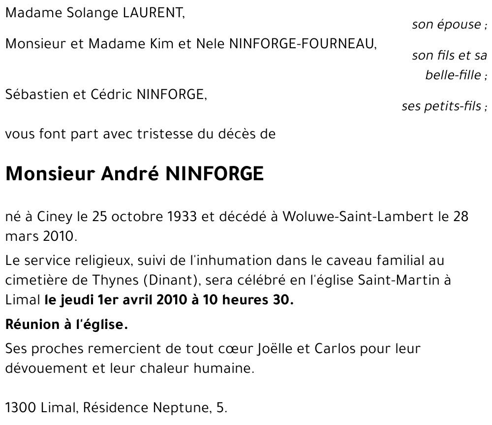 André NINFORGE