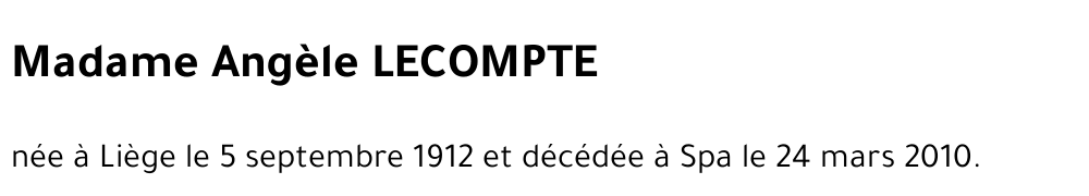 Angèle Lecompte