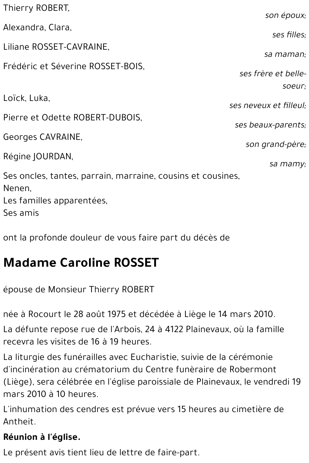 Caroline ROSSET