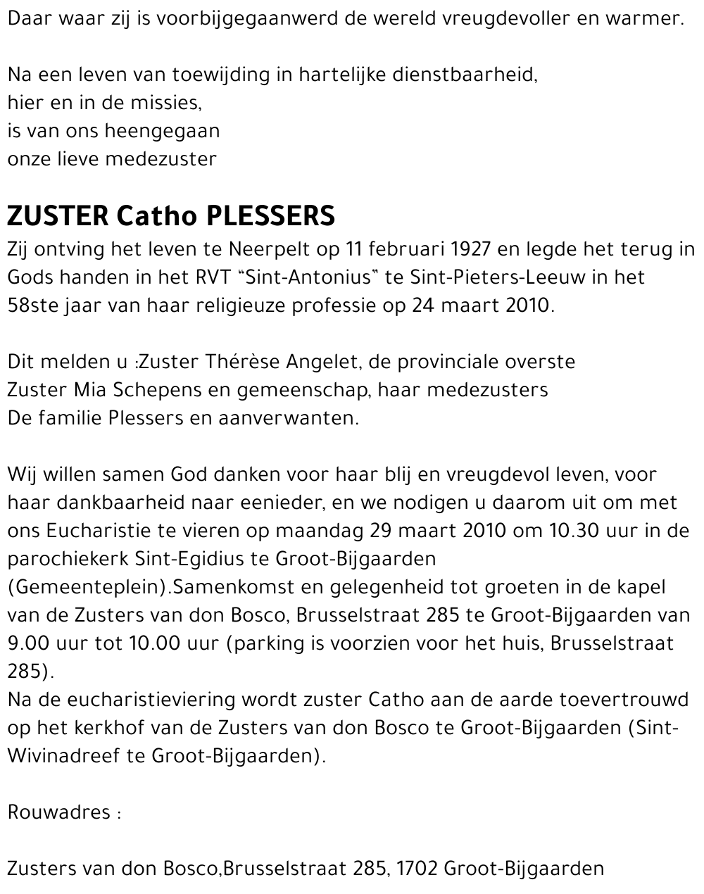 Catho Plessers