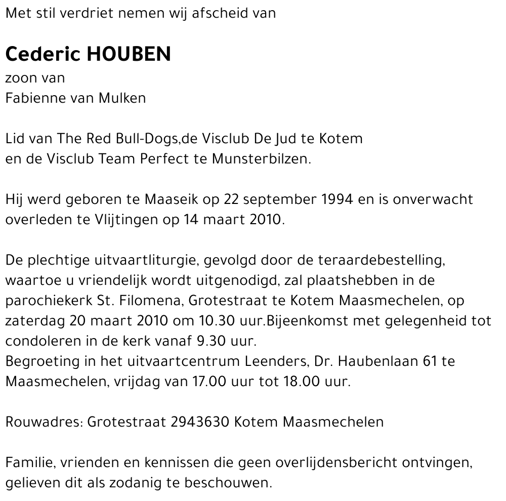 Cederic Houben