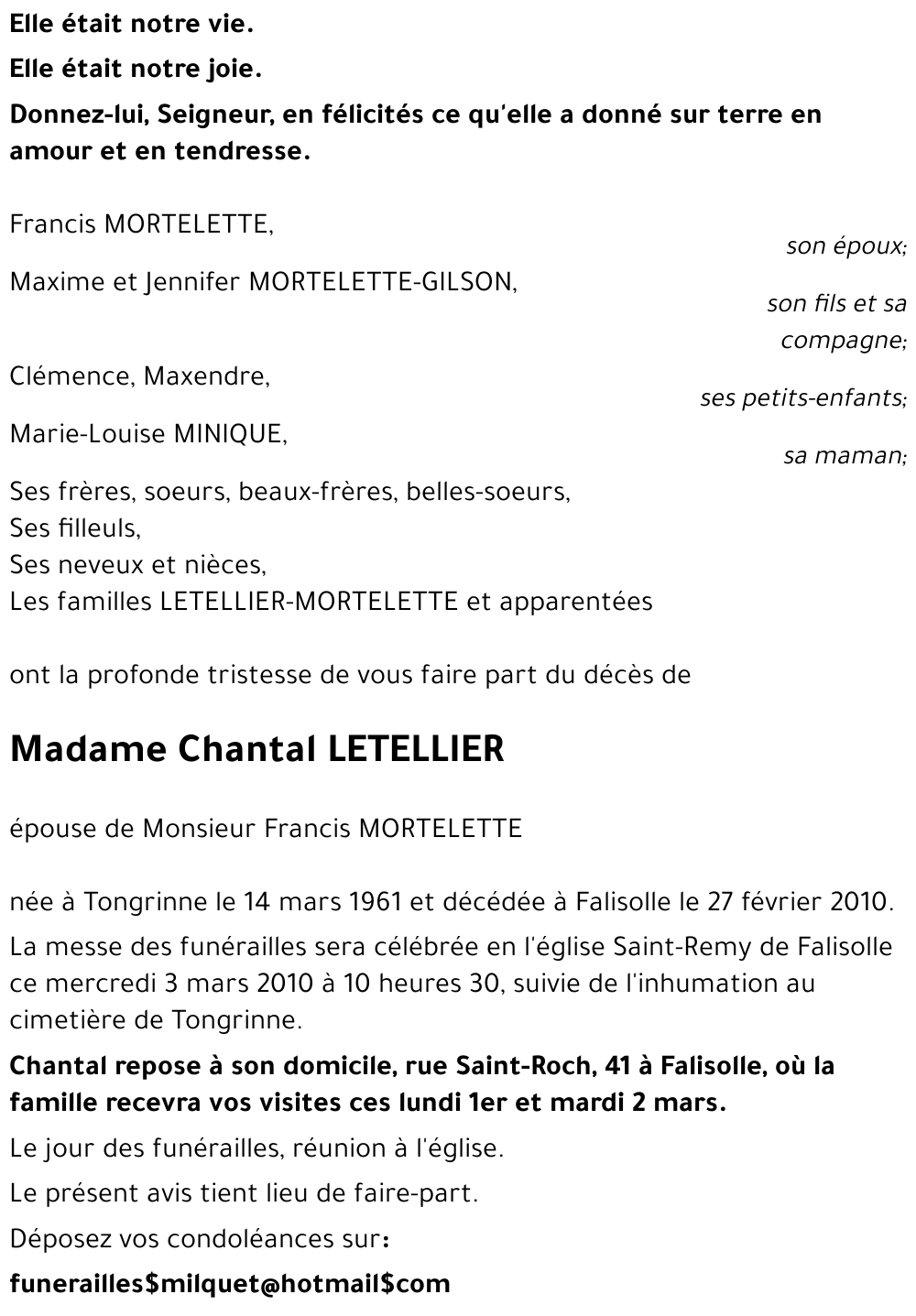Chantal LETELLIER