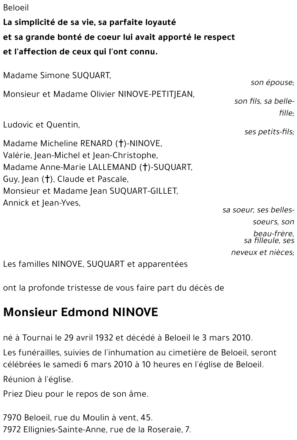 Edmond NINOVE